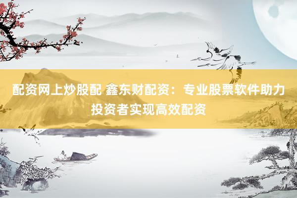 配资网上炒股配 鑫东财配资：专业股票软件助力投资者实现高效配资