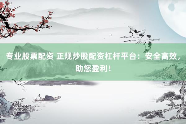 专业股票配资 正规炒股配资杠杆平台：安全高效，助您盈利！