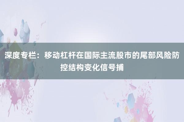 深度专栏：移动杠杆在国际主流股市的尾部风险防控结构变化信号捕